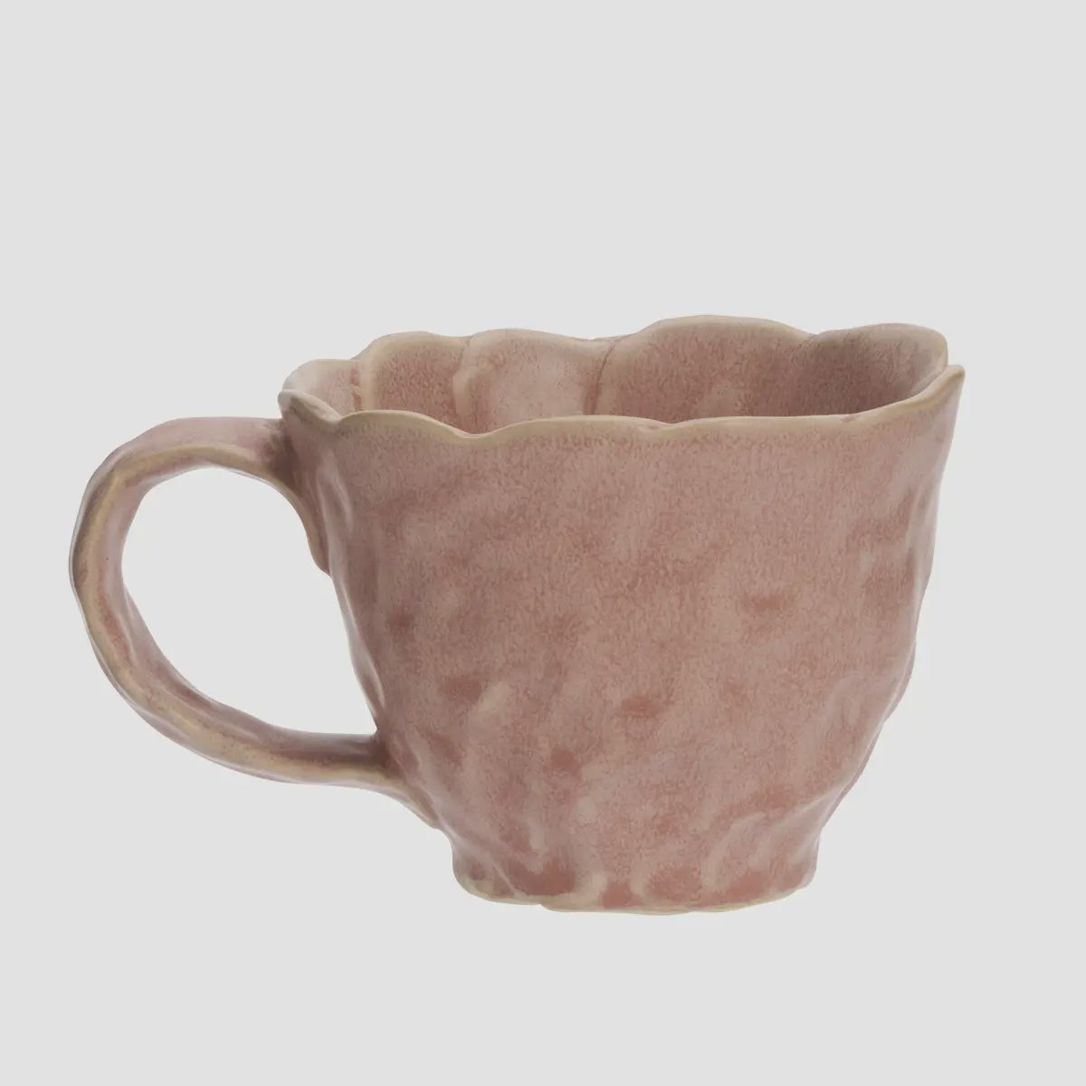 Madam Stoltz Stoneware Mug Light Rose - Precious Sparkle