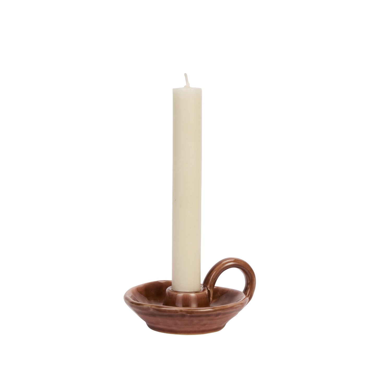 Madame Stoltz Stoneware Candle Holder Brick