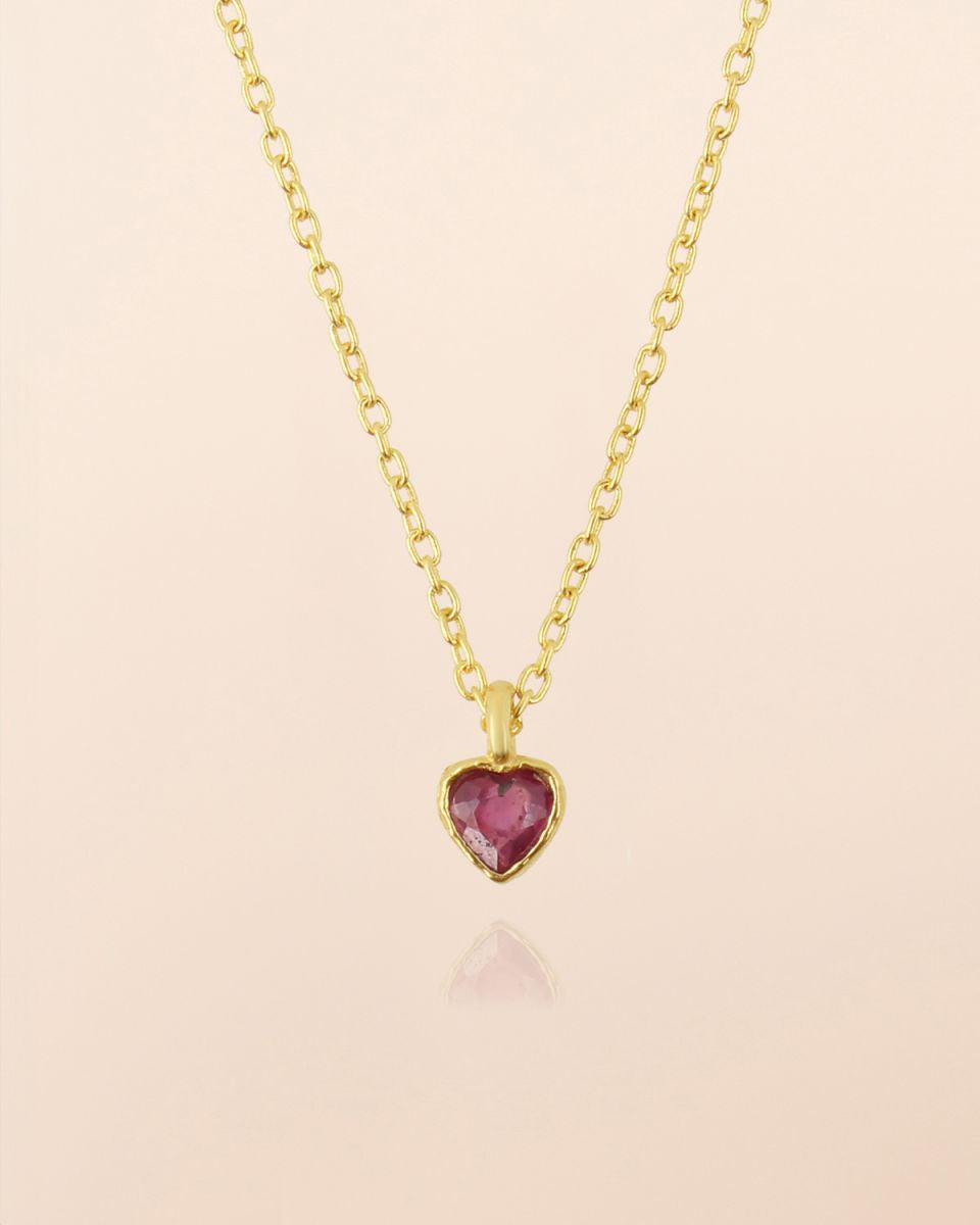 muja juma Thebe 45cm Necklace Ruby - Precious Sparkle