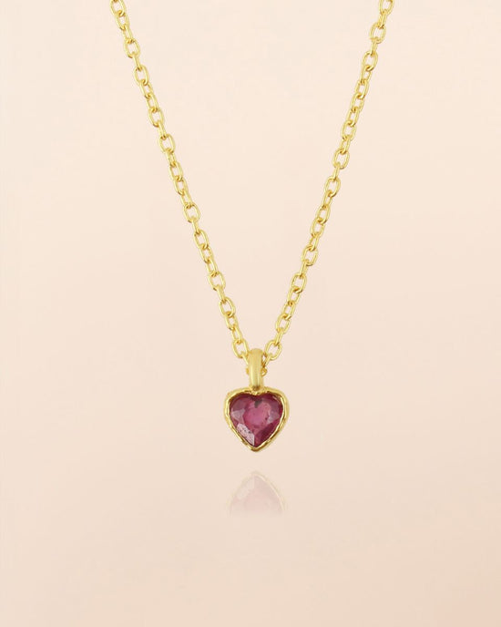 muja juma Thebe 45cm Necklace Ruby - Precious Sparkle