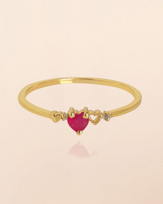 muja juma Carme Ring Ruby - Precious Sparkle