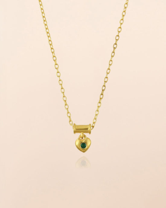 muja juma Elara 45cm Necklace Green Agate - Precious Sparkle