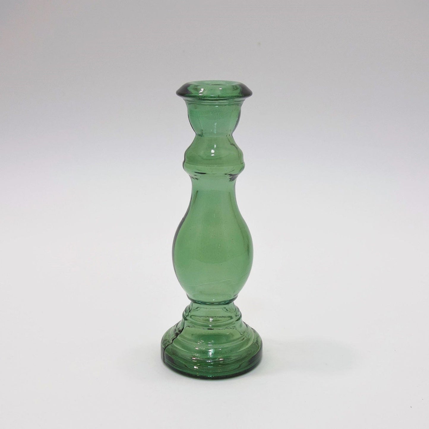 Jarapa Homewares Jarapa Recycled Glass Candlestick Juniper Green