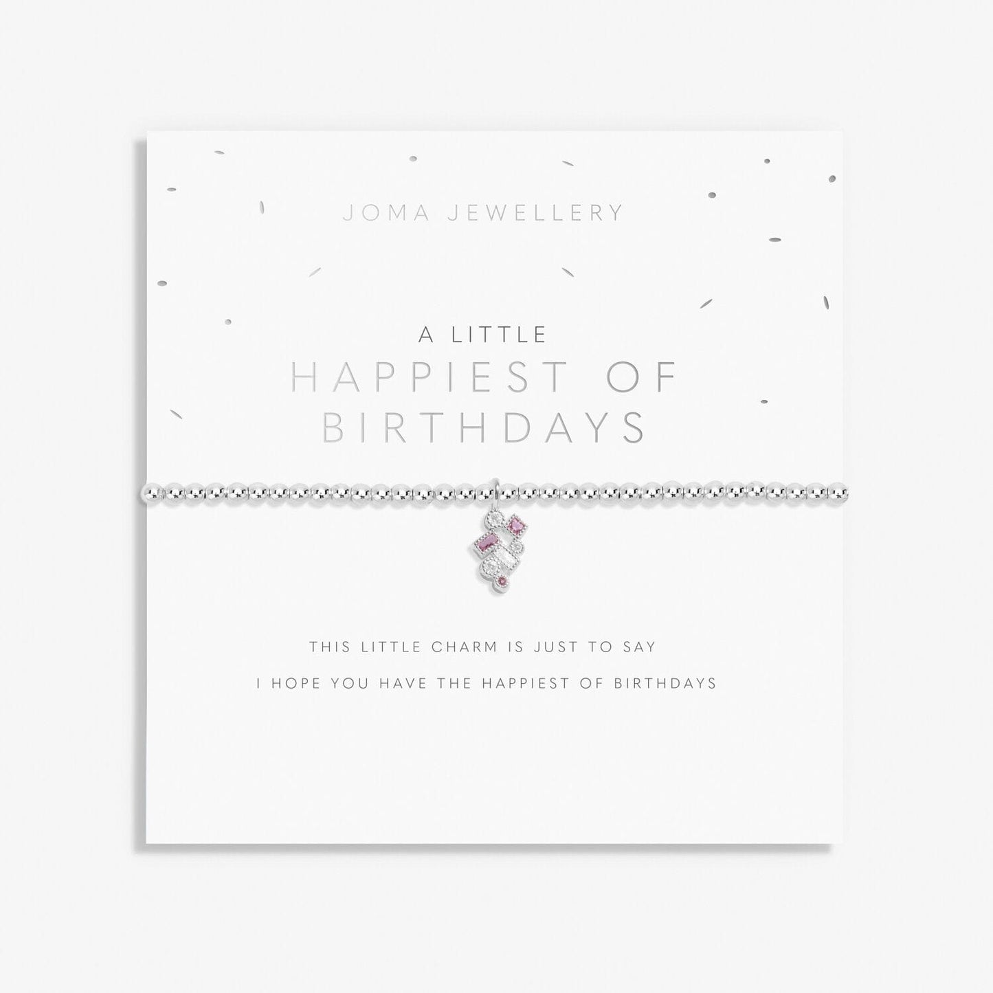 Joma Jewellery Jewellery Joma Jewellery A Little 'Happiest of Birthdays' Bracelet