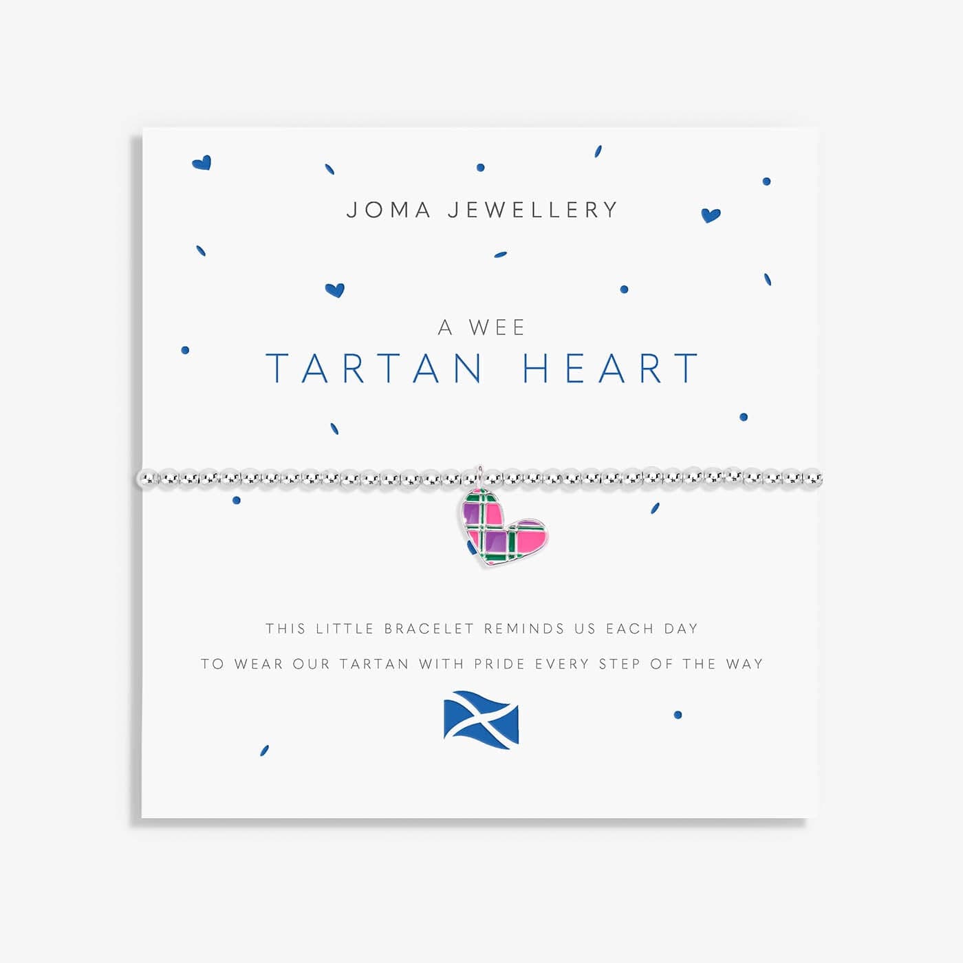 Joma Jewellery Jewellery Joma Jewellery A Wee 'Tartan Heart' Bracelet