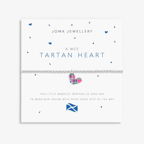 Joma Jewellery Jewellery Joma Jewellery A Wee 'Tartan Heart' Bracelet
