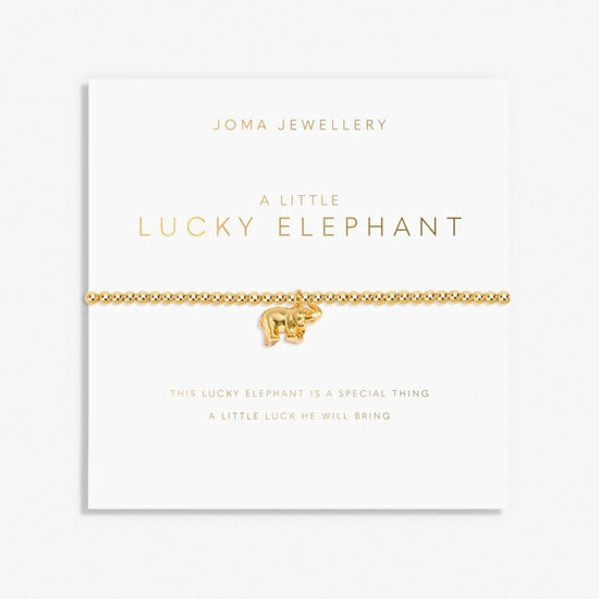 Joma Jewellery Jewellery Joma Jewellery Gold A Little 'Lucky Elephant' Bracelet