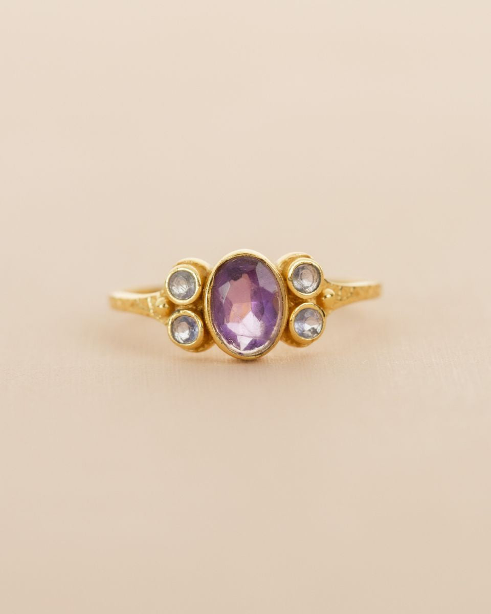 muja juma Mensa Ring Amethyst - Precious Sparkle