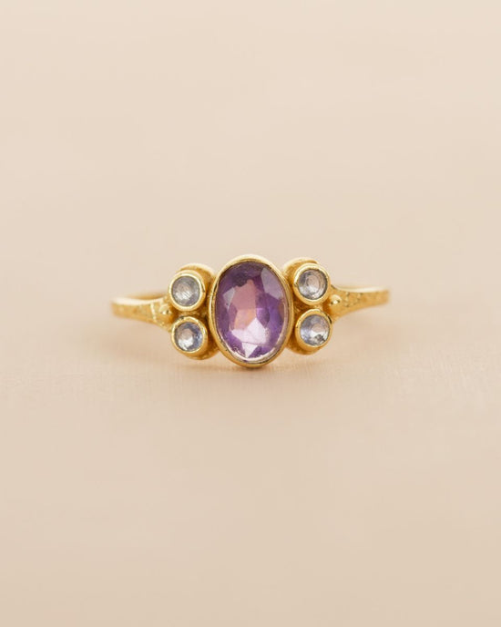 muja juma Mensa Ring Amethyst - Precious Sparkle