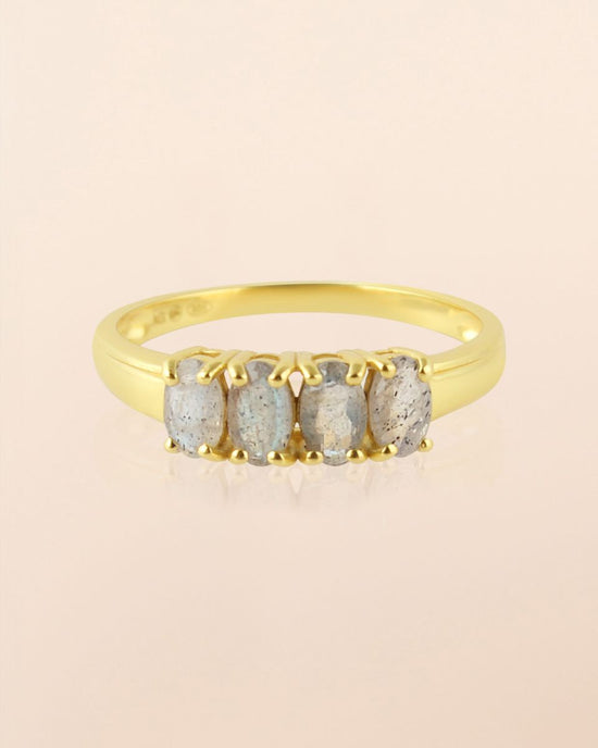 muja juma Tethys Ring Labradorite - Precious Sparkle