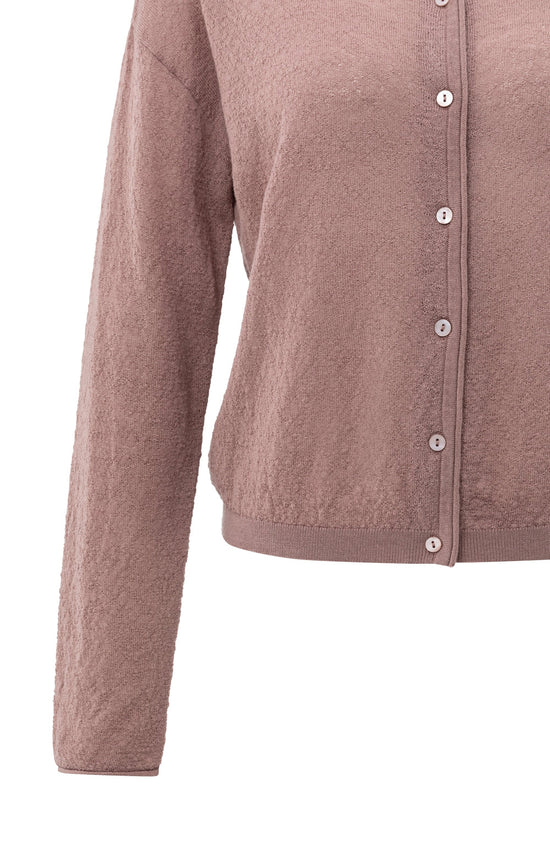 YAYA Cardigan with High Neckline Blush Pink - Precious Sparkle