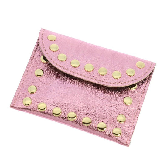 Les Cleias Accessories Les Cleias Petit Texas Leather Pouch Light Pink