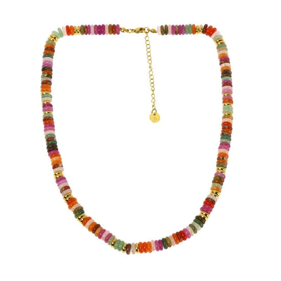 Les Cleias Jewellery Les Cleias Ashe Multicoloured Gemstone Necklace