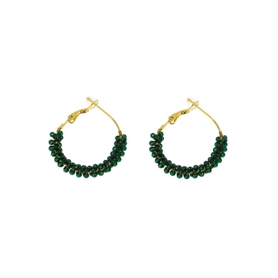 Les Cleias Jewellery Les Cleias Carole Fir Green Earrings