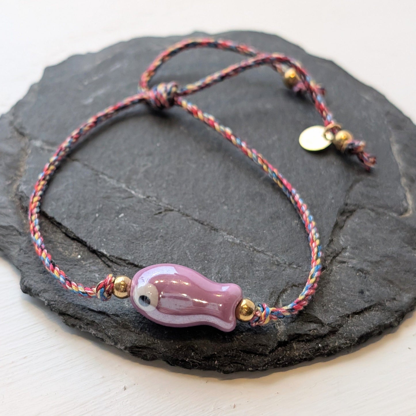 Les Cleias Jewellery Les Cleias Fish Charm Bracelet Lilac