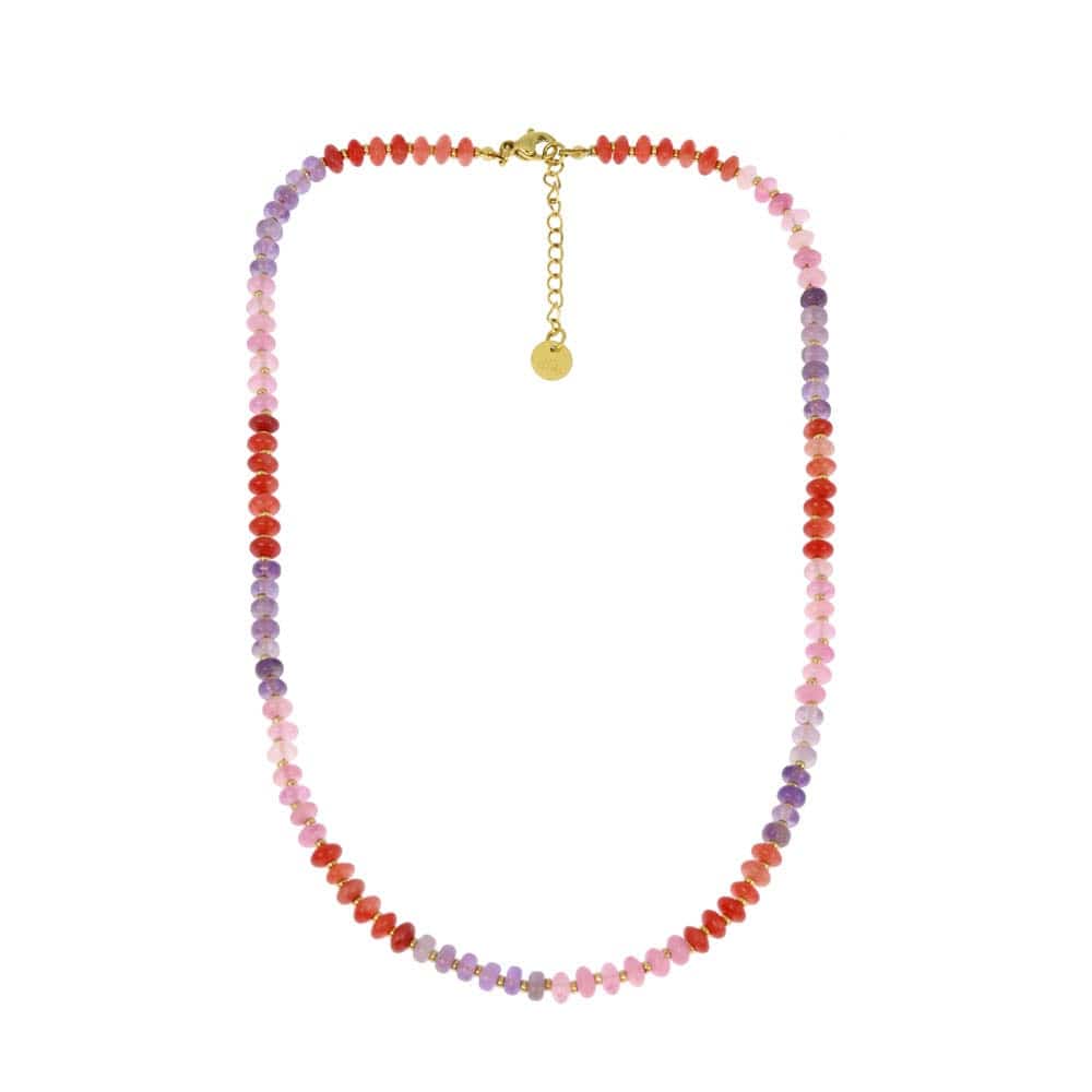 Les Cleias Jewellery Les Cleias Ida Necklace Pink