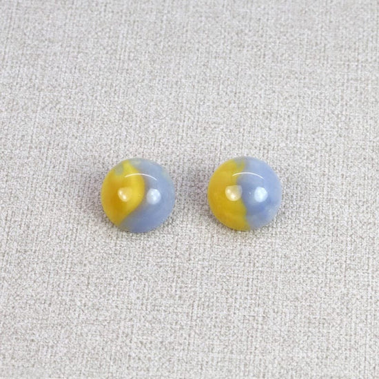 Les Cleias Jewellery Les Cleias Noah Resin Earrings Blue.Yellow