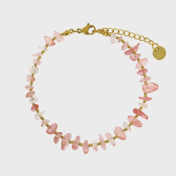 Les Cleias Jewellery Les Cleias Pink Quartz Bracelet