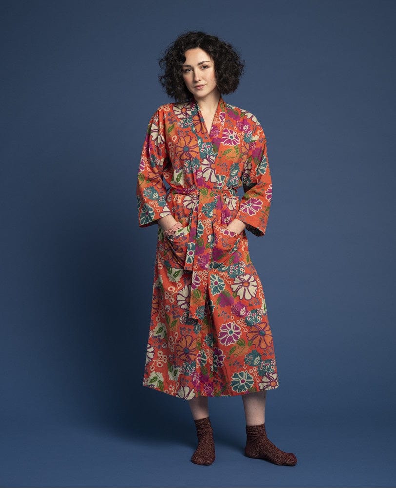 Les Touristes Fashion Les Touristes Cosmos Coral Dressing Gown