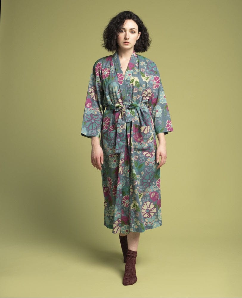 Les Touristes Fashion Les Touristes Cosmos Teal Dressing Gown