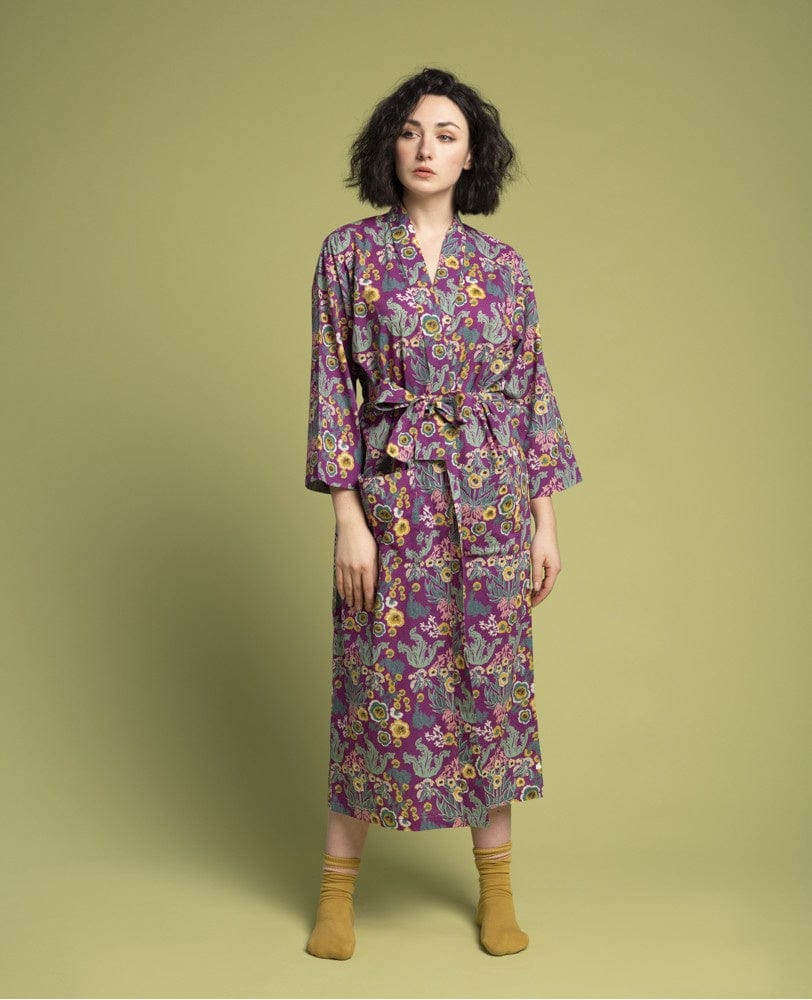 Les Touristes Fashion Les Touristes Swainston Purple Dressing Gown