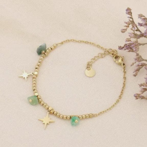 Lilas de Seine Jewellery Dark Green Lilas de Seine North Star Charm Bracelet