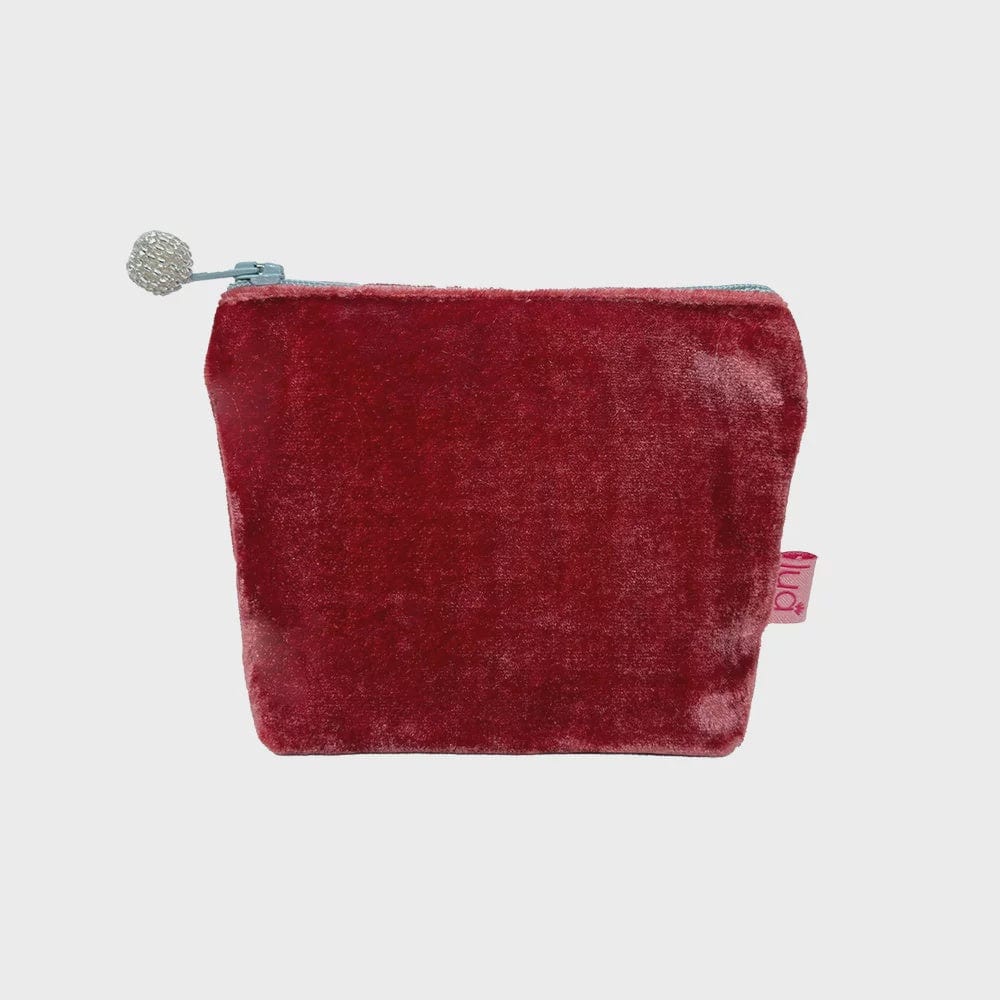 Lua Accessories Earth Red Lua Velvet Mini Purse/Pouch (many colours)