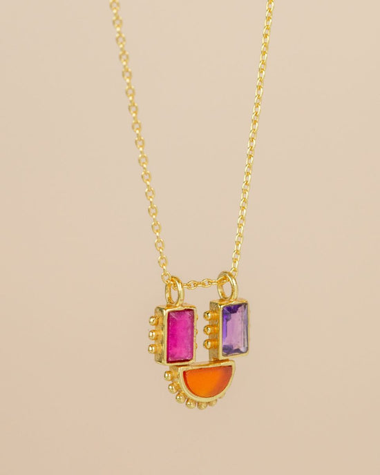 muja juma Carina Necklace Ruby - Precious Sparkle