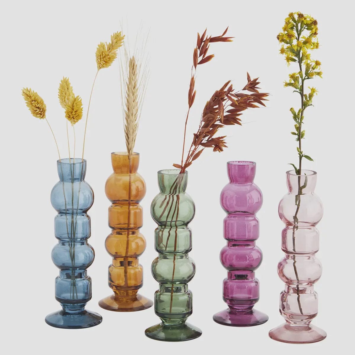 Madam Stoltz Homewares Madam Stoltz Coloured Glass Vase