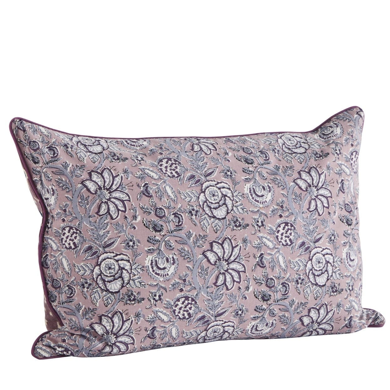 Madam Stoltz Homewares Madam Stoltz Double-Sided Cushion Cover Lilac