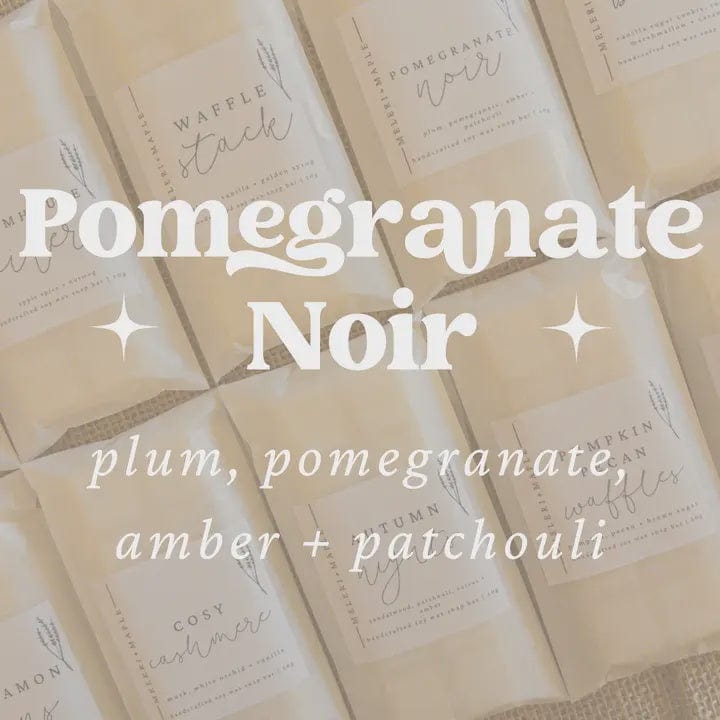 Meleri and Maple Homewares Meleri and Maple Pomegranate Noir Wax Melt