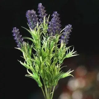 Mezu Silk Flowers Homewares Lavender Bunch Pale Mauve Faux