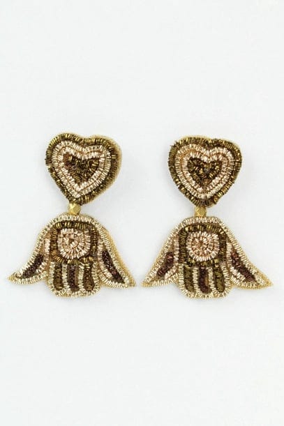 My Doris Jewellery My Doris Gold Mini Hamsa Earrings