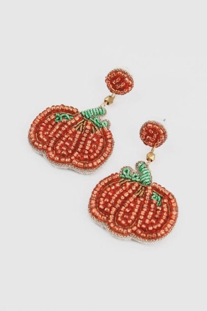 My Doris Jewellery My Doris Orange Beaded Pumpkin Earrings