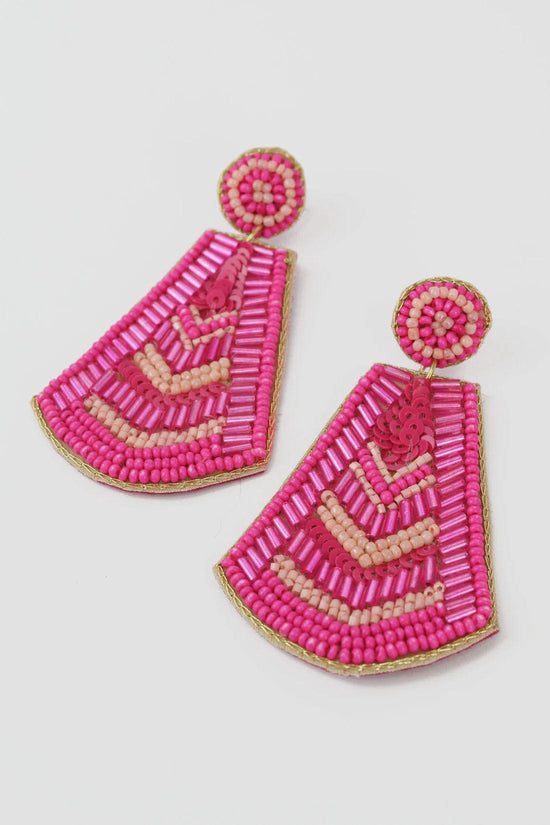 My Doris Jewellery My Doris Pink Block Earrings