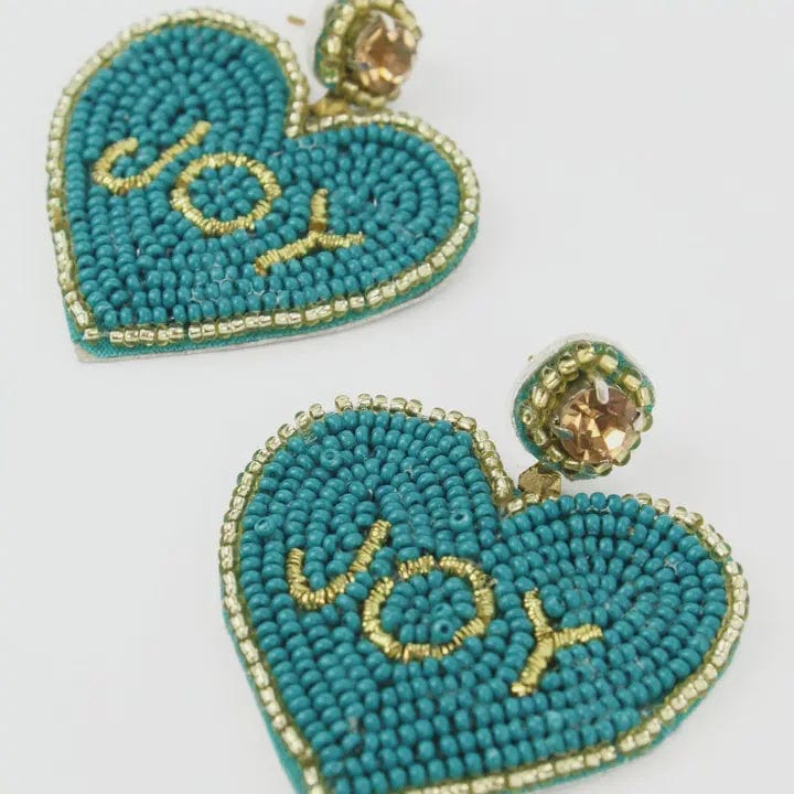 My Doris Jewellery My Doris Turquoise Beaded Heart Joy Drop