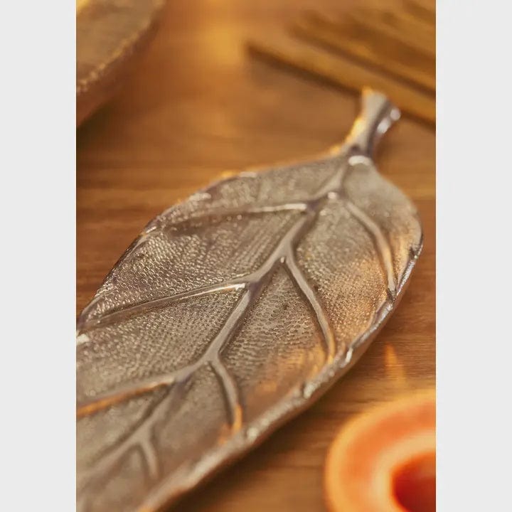 Namaste Homewares Leaf Incense Holder Recycled Aluminium