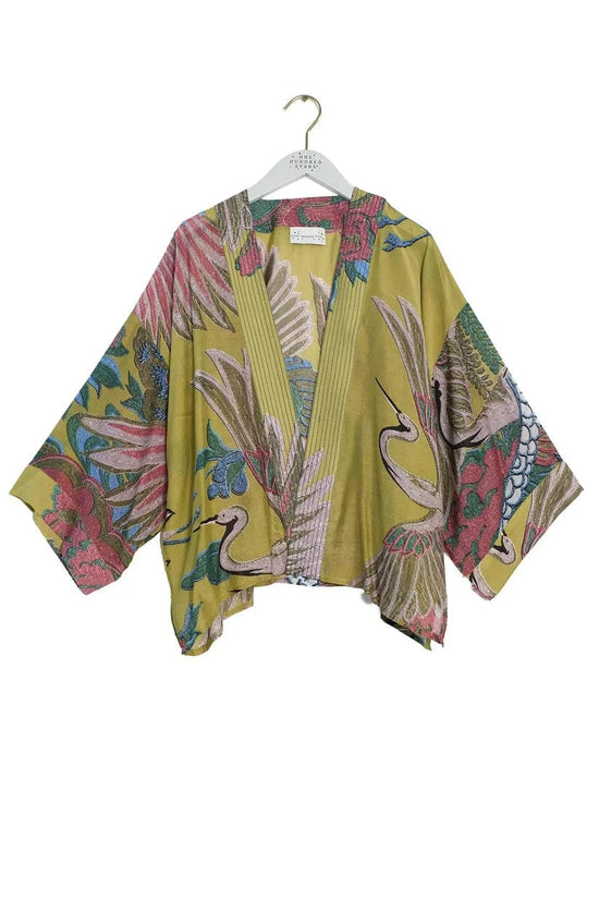 Load image into Gallery viewer, One Hundred Stars Fashion One Hundred Stars Crame Olive Kimono
