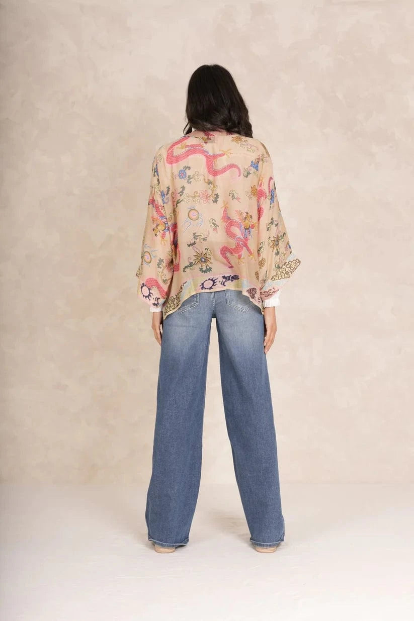 One Hundred Stars Fashion One Hundred Stars Dragon Sand Kimono