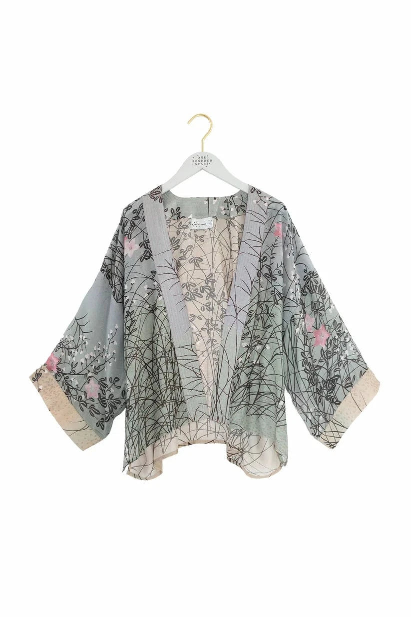 One Hundred Stars Fashion One Hundred Stars Dunes Grey Kimono