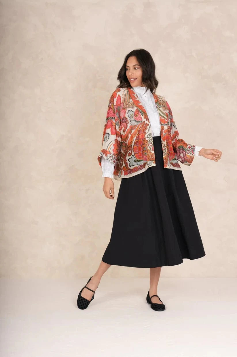 One Hundred Stars Fashion One Hundred Stars Fiesta Orange Kimono