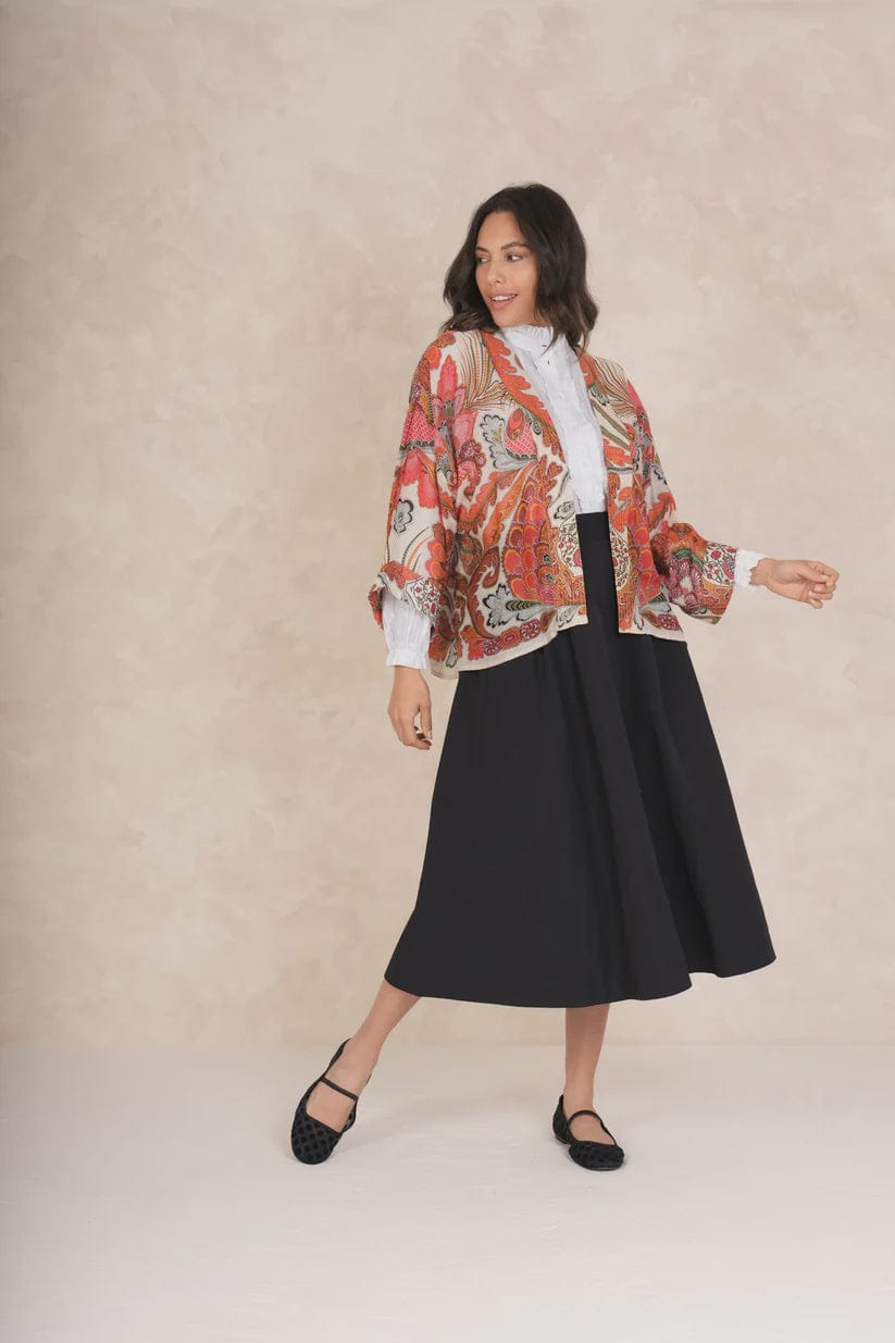One Hundred Stars Fashion One Hundred Stars Fiesta Orange Kimono