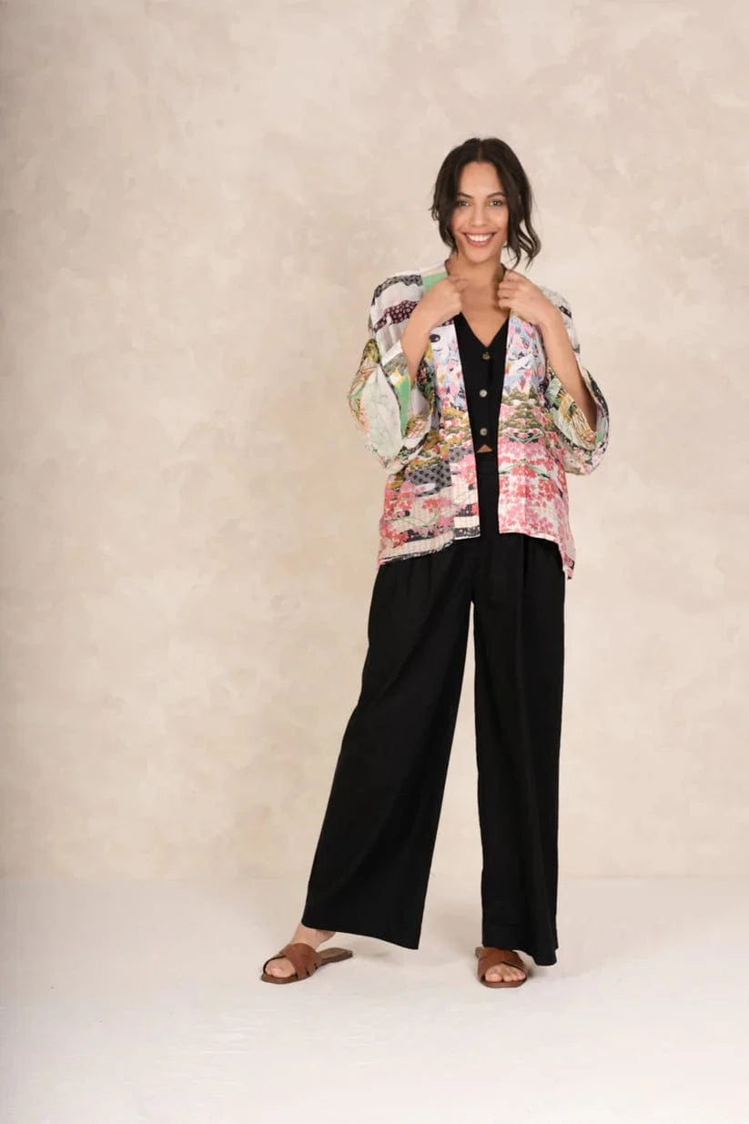 One Hundred Stars Fashion One Hundred Stars Spring White Kimono