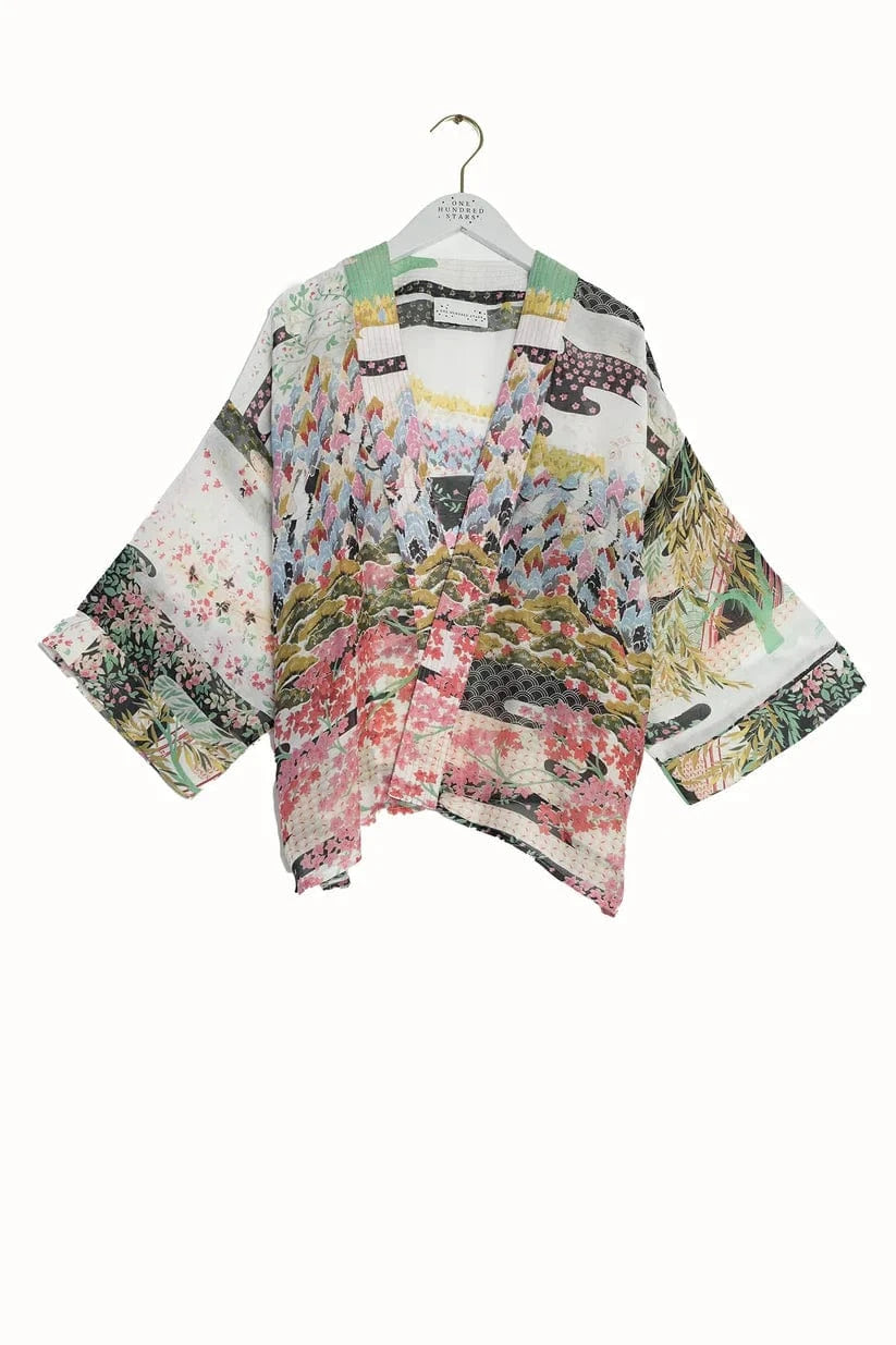 One Hundred Stars Fashion One Hundred Stars Spring White Kimono