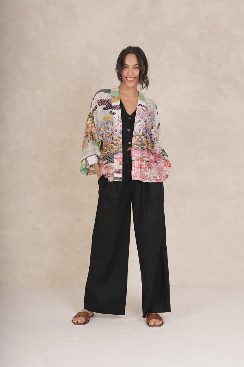 One Hundred Stars Fashion One Hundred Stars Spring White Kimono