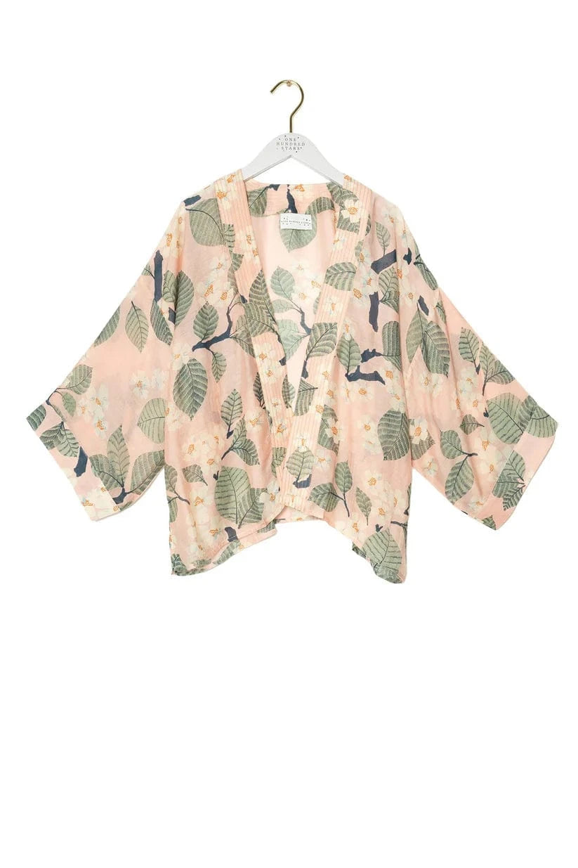 One Hundred Stars Fashion One Hundred Stars Tree Blossom Pink Kimono