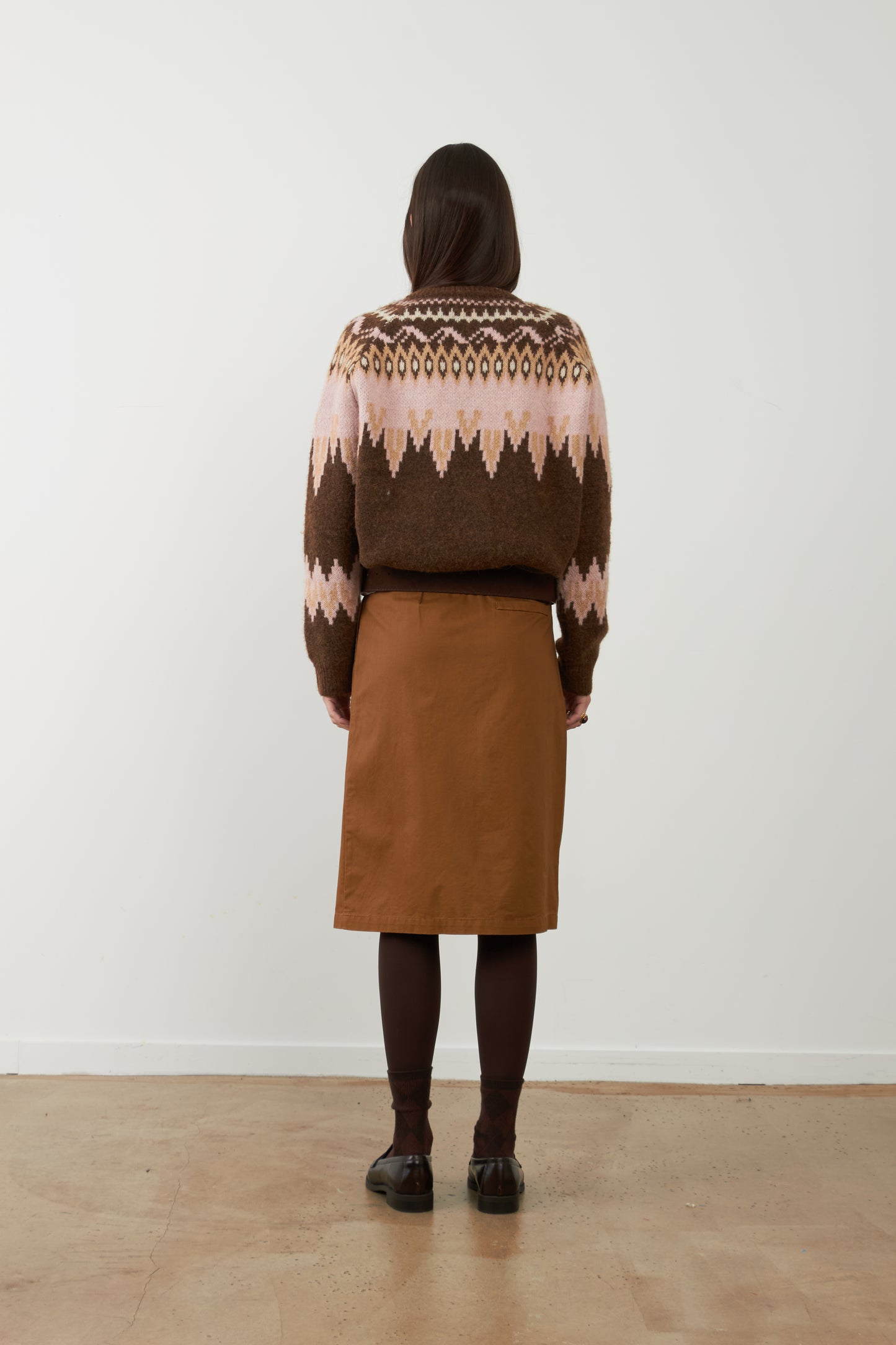 Orfeo Alistair Zipped Cardigan Choco/Rose