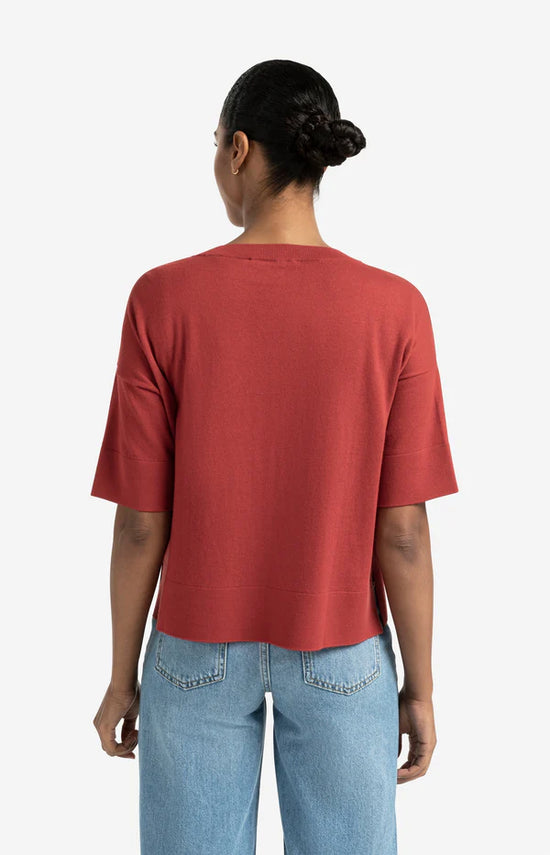 YAYA Oversized Fine Knit Cardigan with Short Sleeves - Precious Sparkle