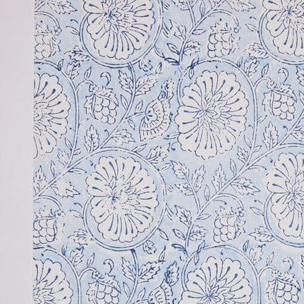 Paper Mirchi Homewares Paper Mirchi Block Printed Wrapping Paper Mughal Garden Blue