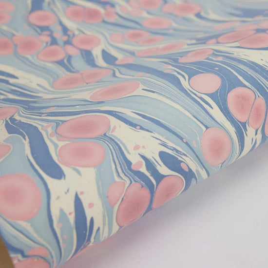 Paper Mirchi Homewares Paper Mirchi Hand Marbled Wrapping Paper Sheets Cosmos Hydrangea